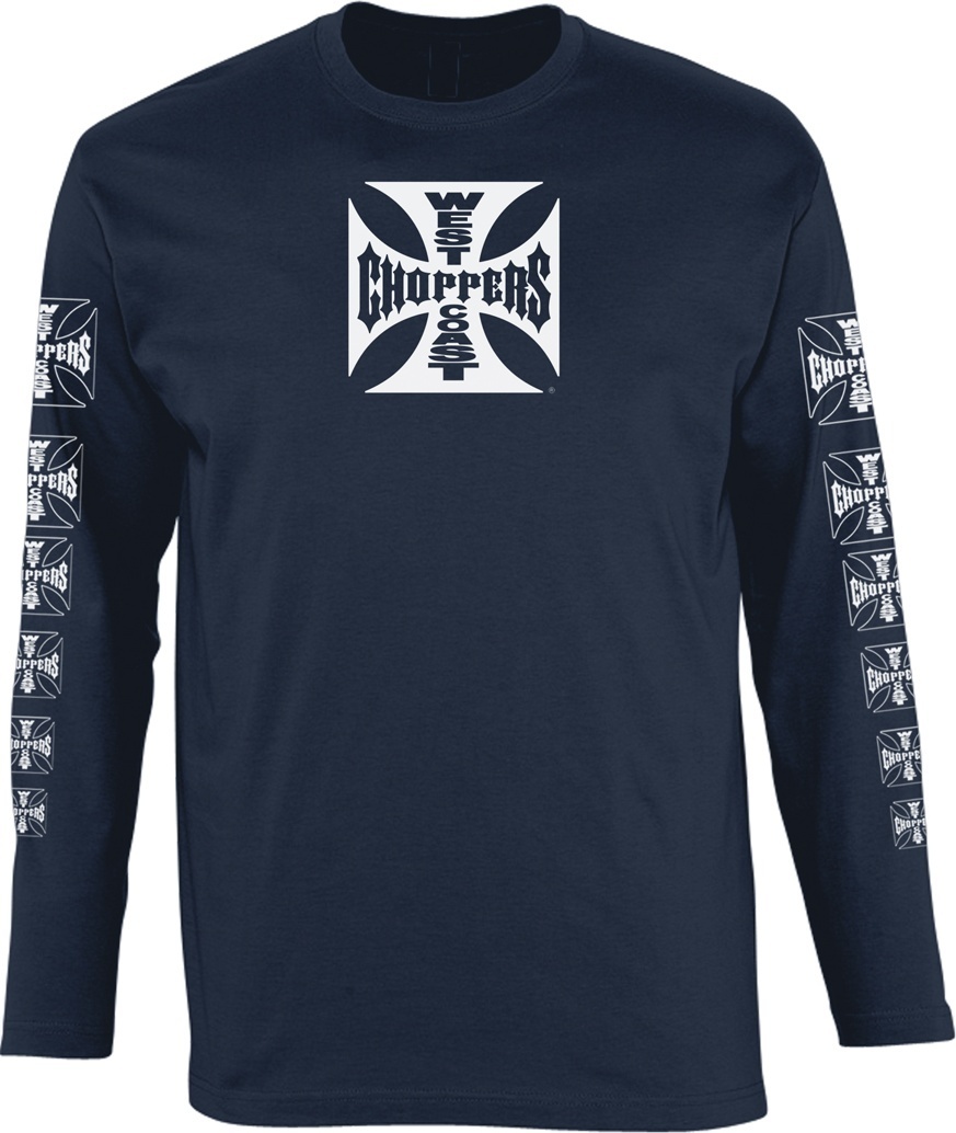 WCCWestCoastChoppersLongsleeveOGLogoATXNavy-S