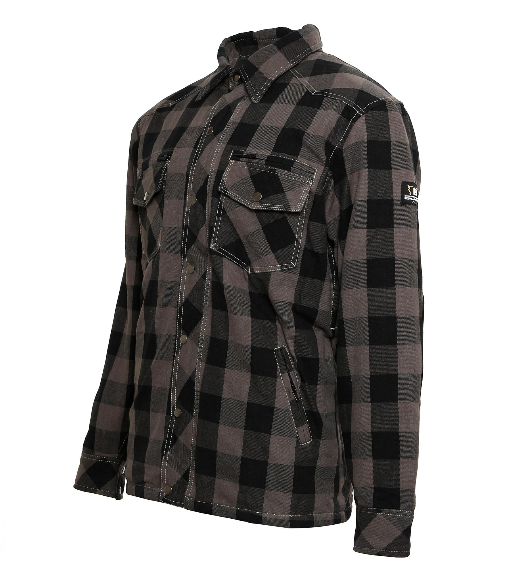 BoresLumberjackPremiumJackeHemdinHolzfllerOptikGreyBlack-9XL