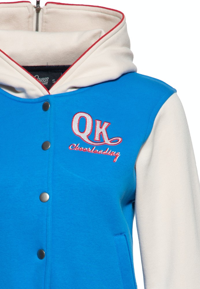 QueenKerosinDamenWonderWomanCollegeSweatjackeOffwhite-3XL