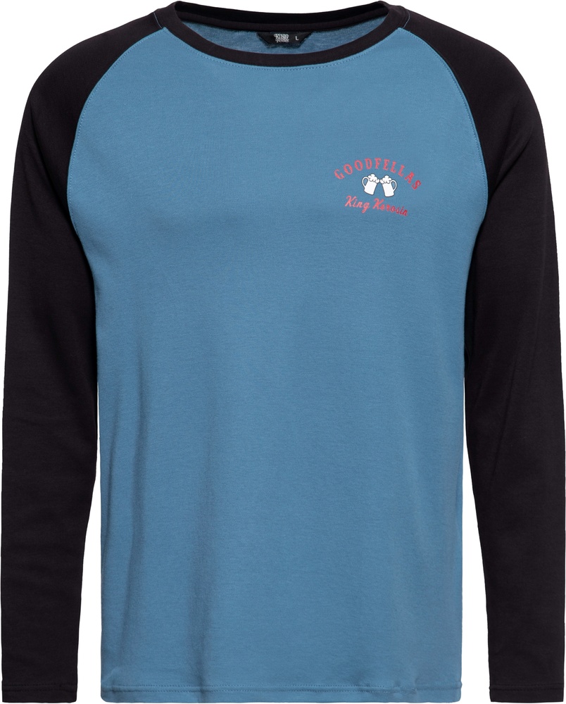 KingKerosinRaglanLongsleeveWithPrintGoodsfellasKKI32006SmokeBlue-S