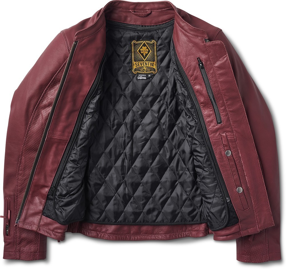 RolandSandsDesignDamenMotorrad-JackeArgonne74Merlot-XS