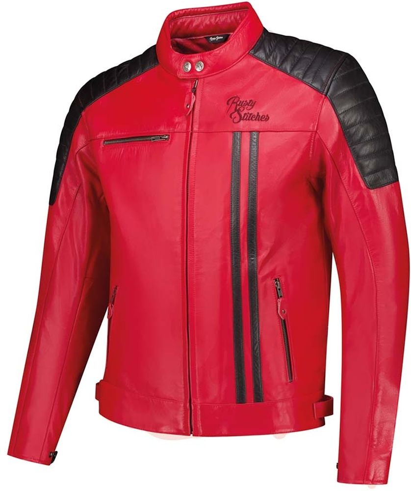RustyStitchesMotorradJackeJacketCooper68346Red-Black-S48