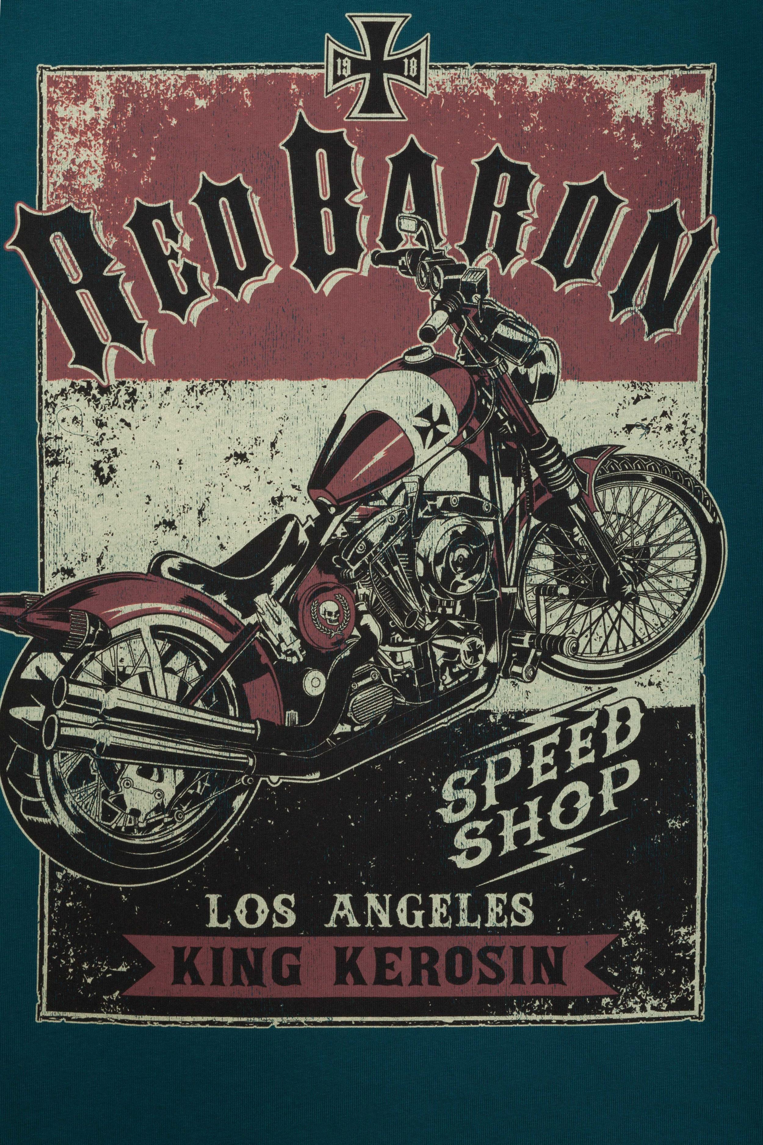 KingKerosinT-ShirtRedBaronSpeedshopBlue