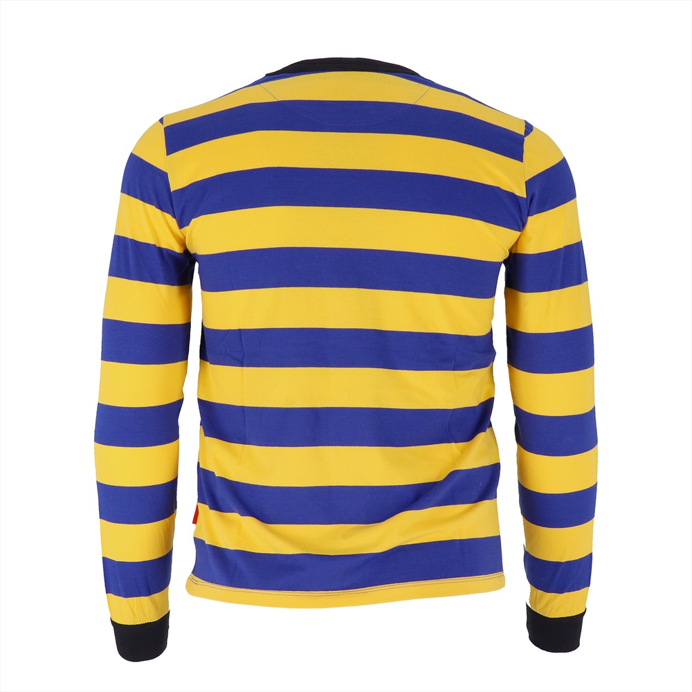 1312BehindBarsLongsleeveDRE0043YellowBlue-S