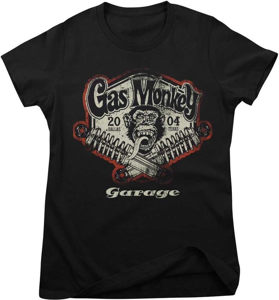GasMonkeyGarageDamenT-ShirtSpringCoilsGirlyTeeGMG-5-GMG064-H76-7Black-S
