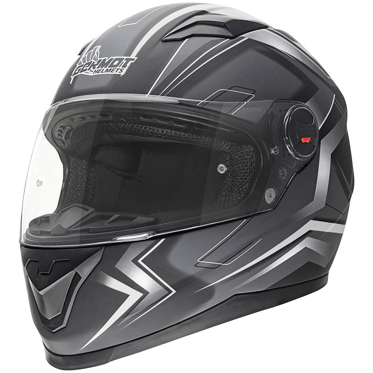 GermotMotorradHelmGM320IntegralhelmmattBlackWhite