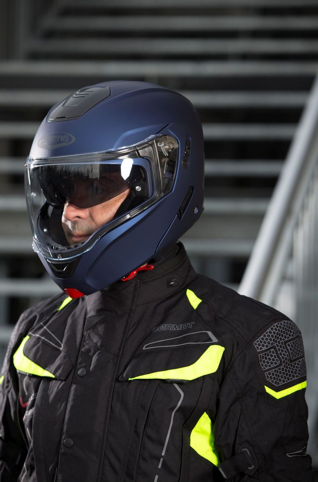 CabergMotorradKlapphelmHorusMattBlauYama