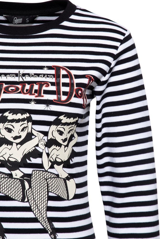 QueenKerosinBasicLangarmshirtQKI22004Schwarz