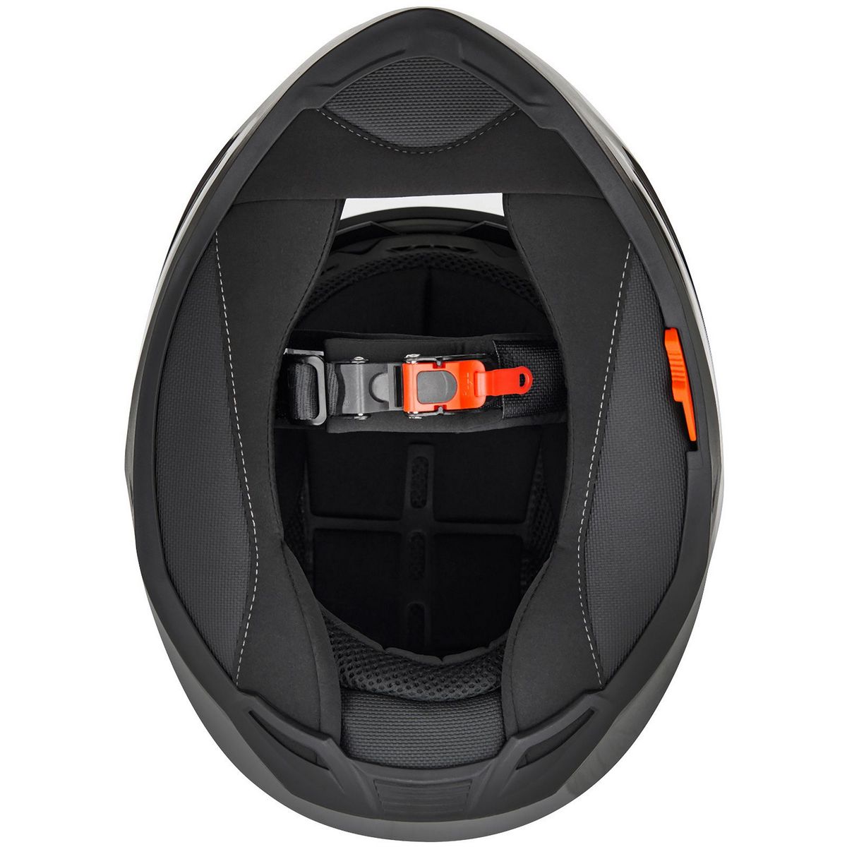 GermotMotorradHelmGM330IntegralhelmmitintegriertemSonnenvisiermattBlackWhite