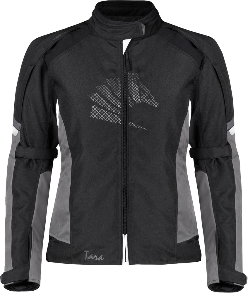 GermotMotorradTextiljackeTaraDamenSchwarzHellgrauWei