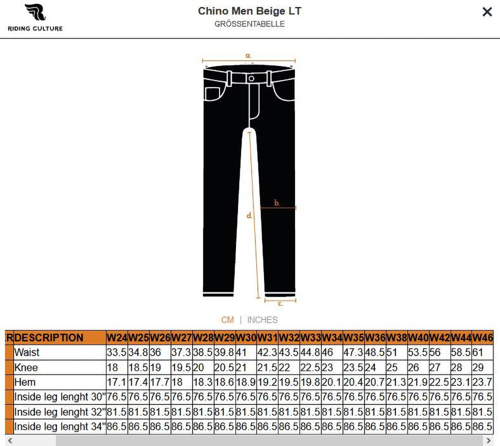 RidingCulturebyRokkerMotorradhoseChinoMenBlackLT-W29-L32