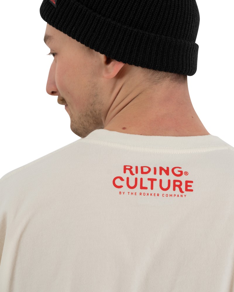 RidingCulturebyRokkerT-ShirtStripeDirtyWhite-S