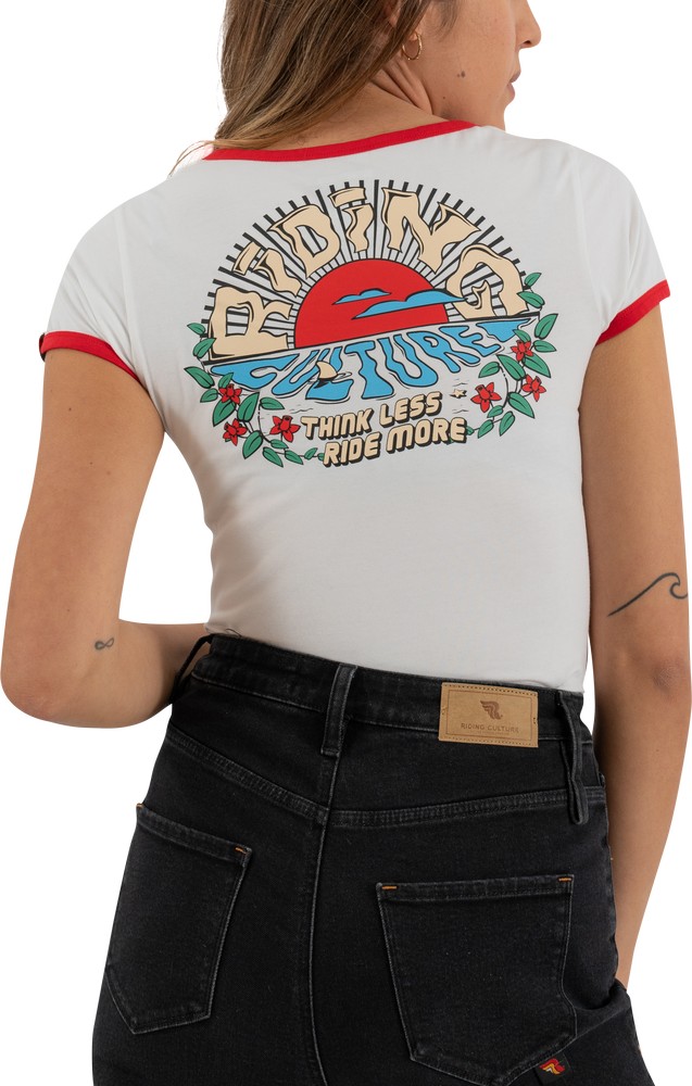 RidingCulturebyRokkerDamenShirtSunriseLadyWhite