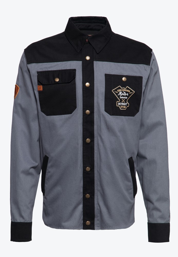 KingKerosinFunktionshemdKKI110003Grau