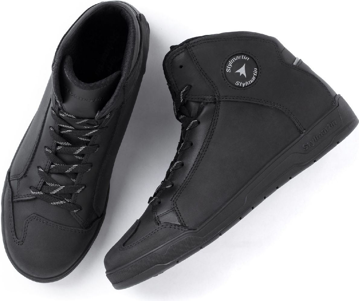 StylmartinMotorradSchuhMattWPBlack
