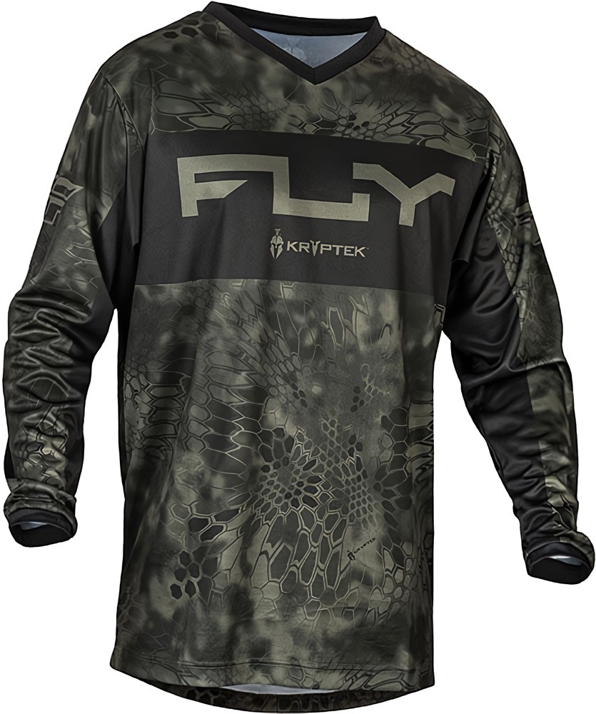 FlyRacingOffroadShirtMX-JerseyF-1670203MossGrey-Black-S