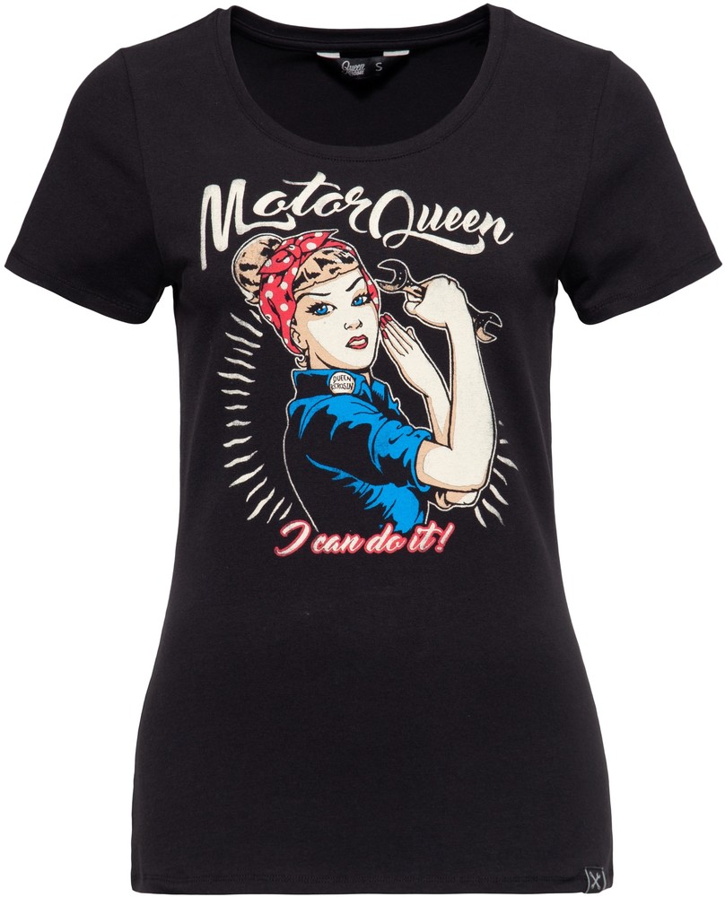 QueenKerosinBasicT-ShirtQKI11002Schwarz