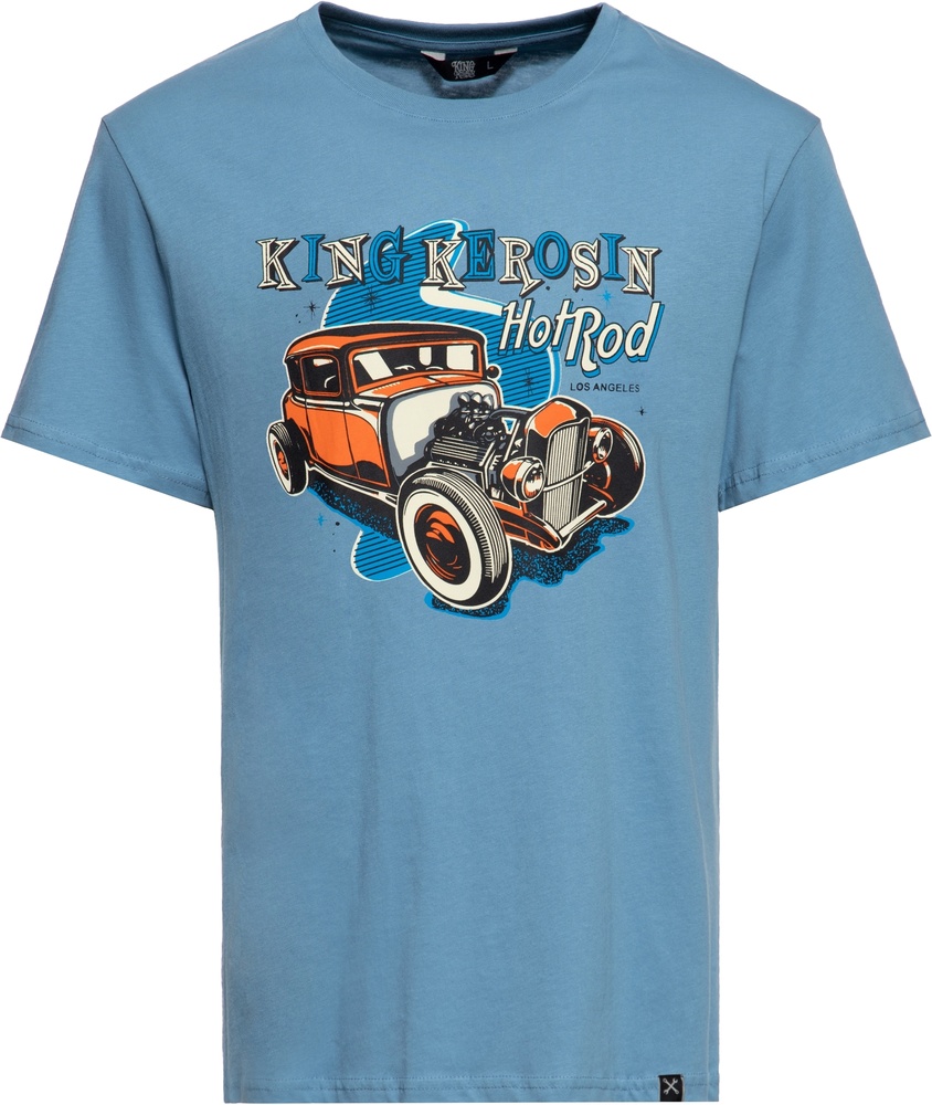 KingKerosinT-ShirtClassicHotRodKKU41067SkyBlue-S