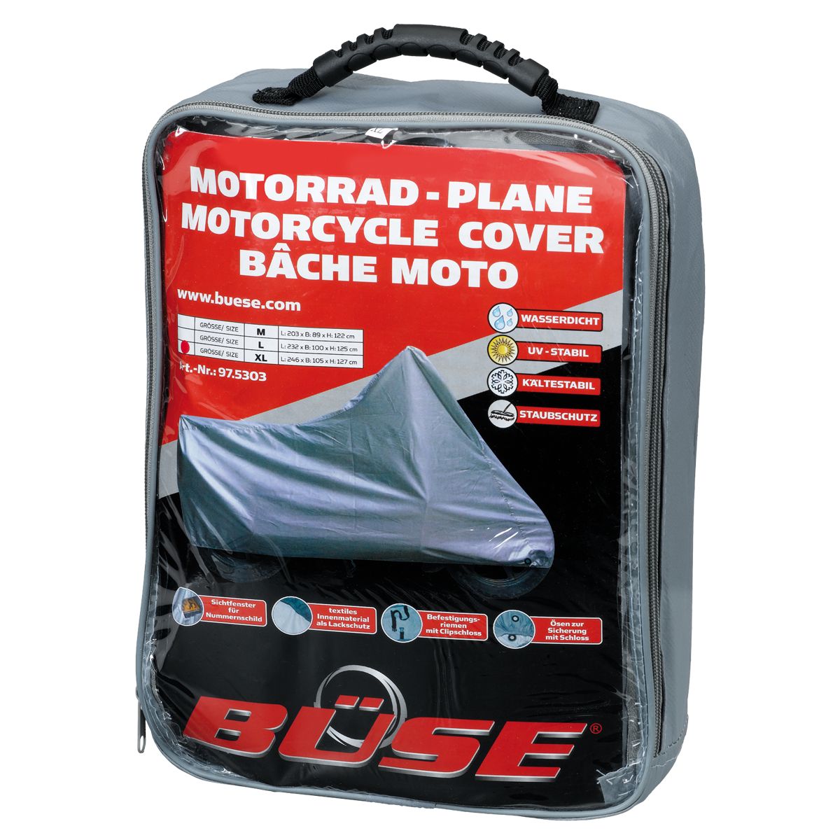 BseOutdoorAbdeckplaneGrau