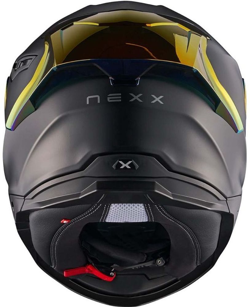 NexxMotorradIntegralhelmHelmetY100RSubsonicMt28924Black-Red-XS