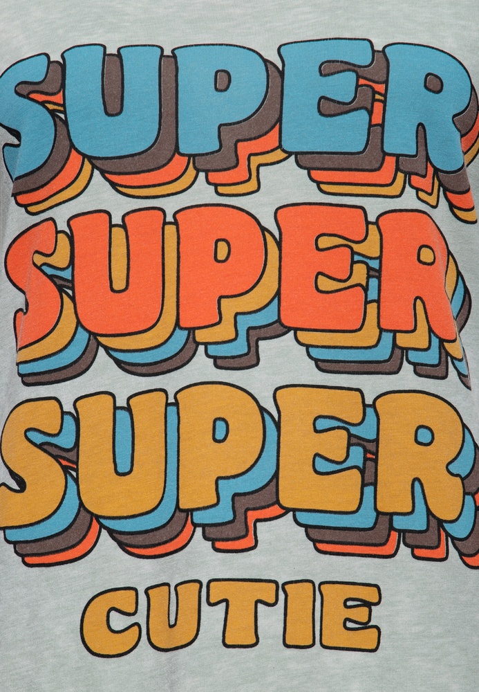 QueenKerosinDamenEnzymwashT-ShirtSuperSuperQKI41013