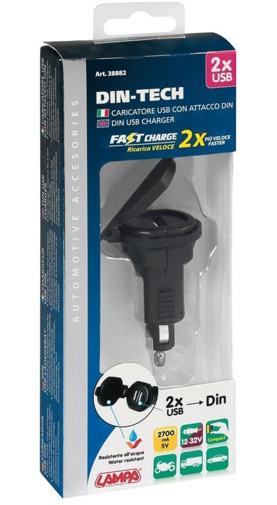 OptilineLampaDinTech2Black