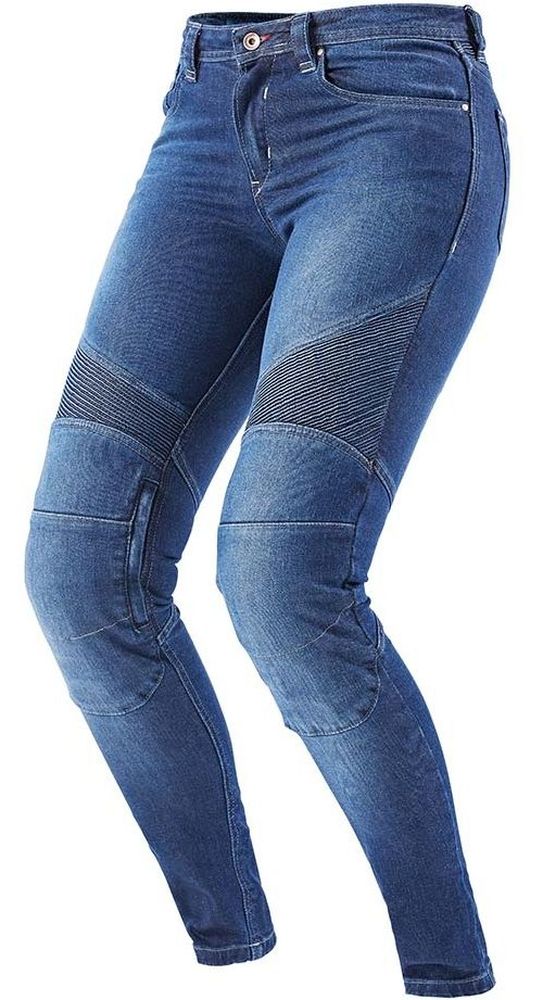 FuryganDamenMotorradHosePurdeyEvoSlim65299DenimBlue-W28-L32