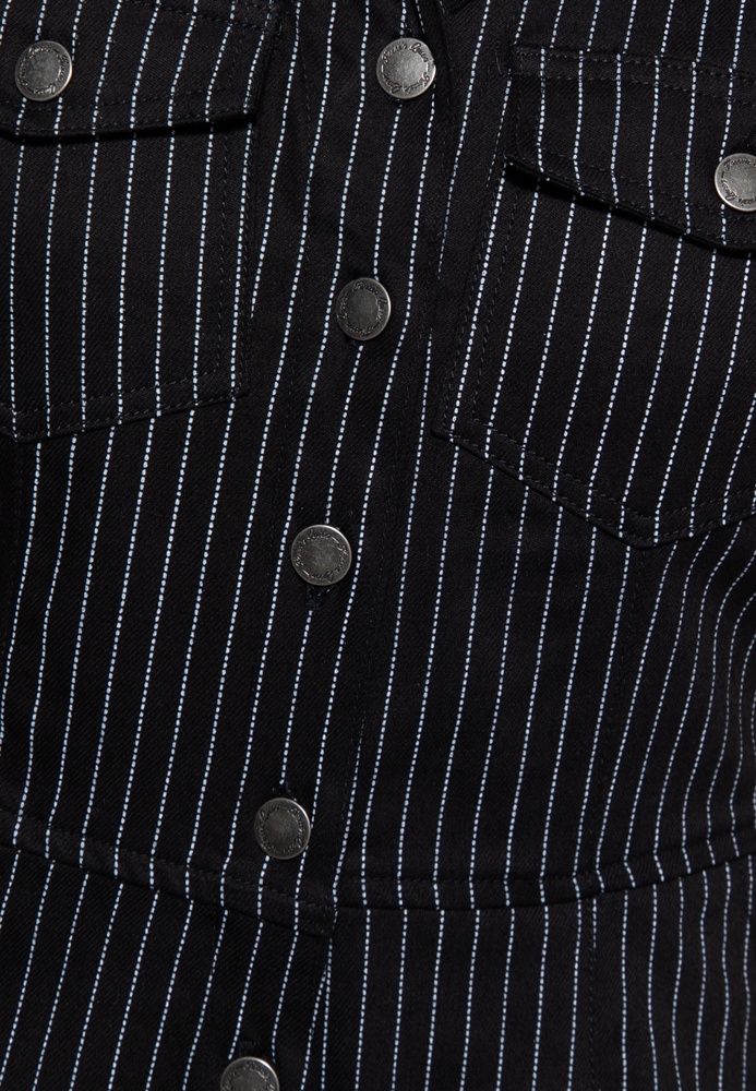 QueenKerosinDamenPinstripeRetroOverallQKU48001