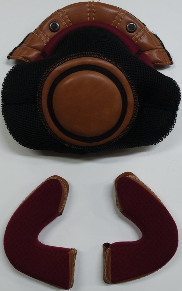 PremierHelmzubehrVintageEvoInnerLiningBosBrown647-9-2278