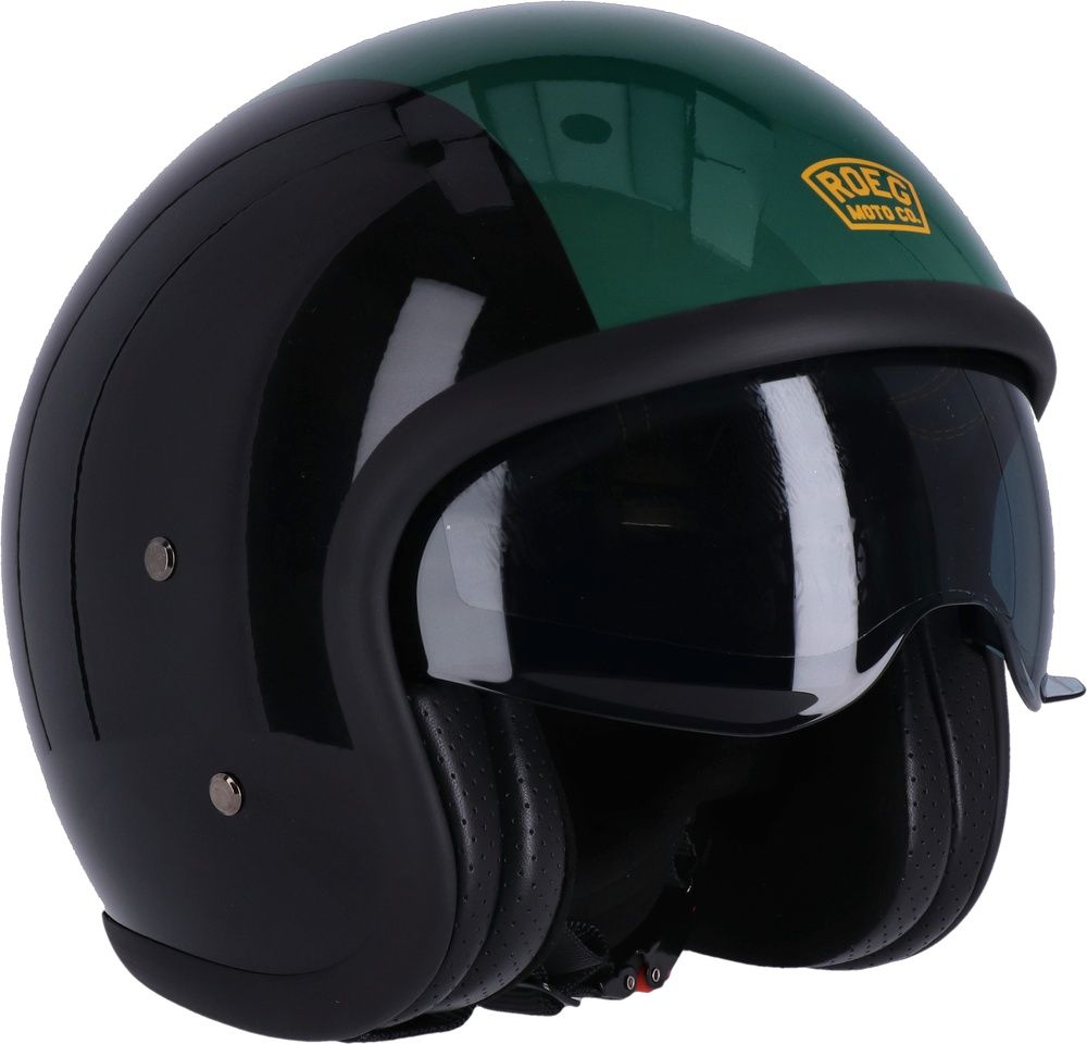 RoegMotorradJethelmSundownHelmetEce2206ROE0062GreenBlack-XS