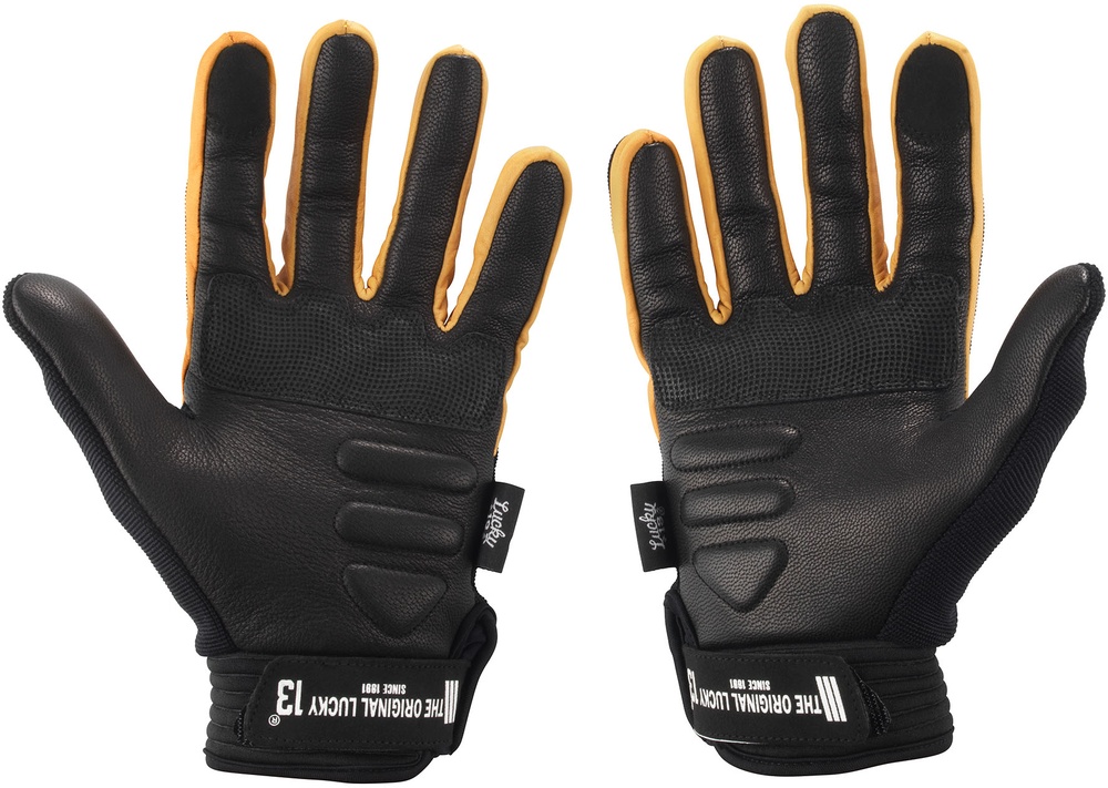 Lucky13LederhandschuheL13PirateSkullGloves-BlCgBlack