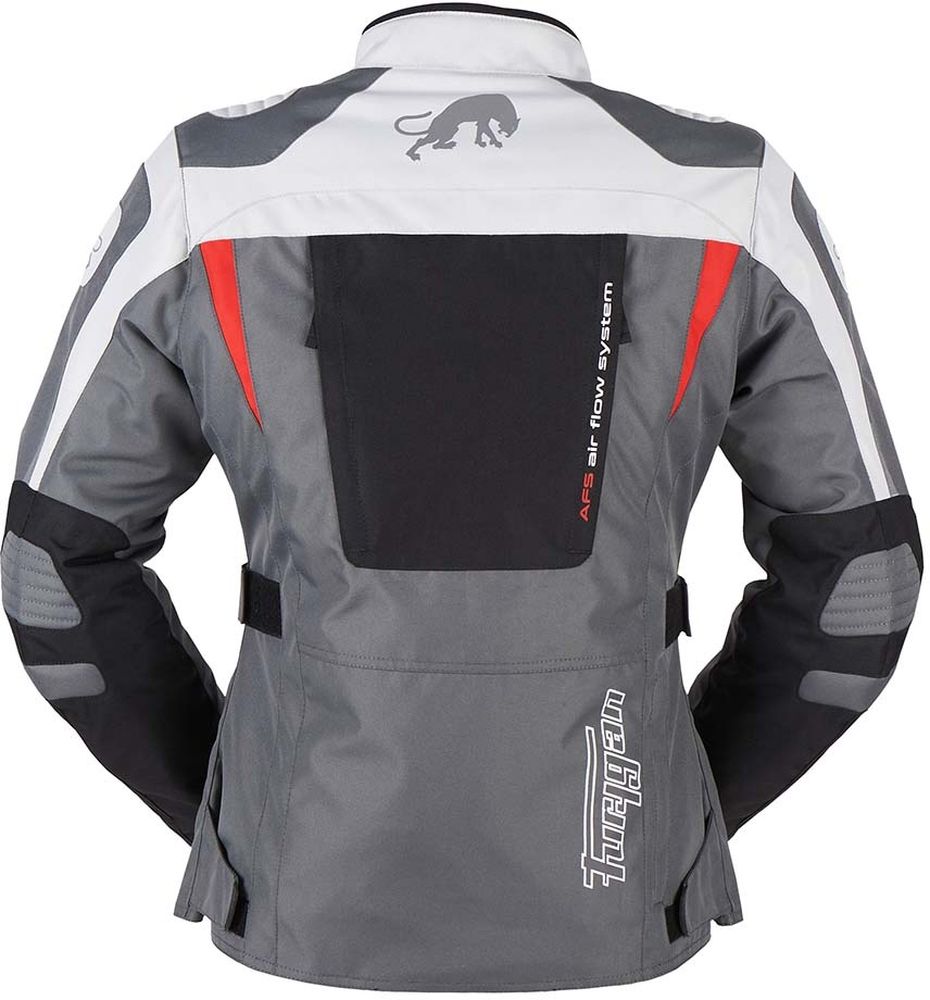 FuryganDamenMotorradJacke6412-132JacketApalachesLady65577BlackGreyRed-M