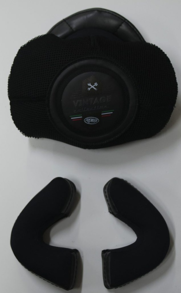 PremierHelmzubehrVintageEvoCheekpadsSkyGrey647-9-2275