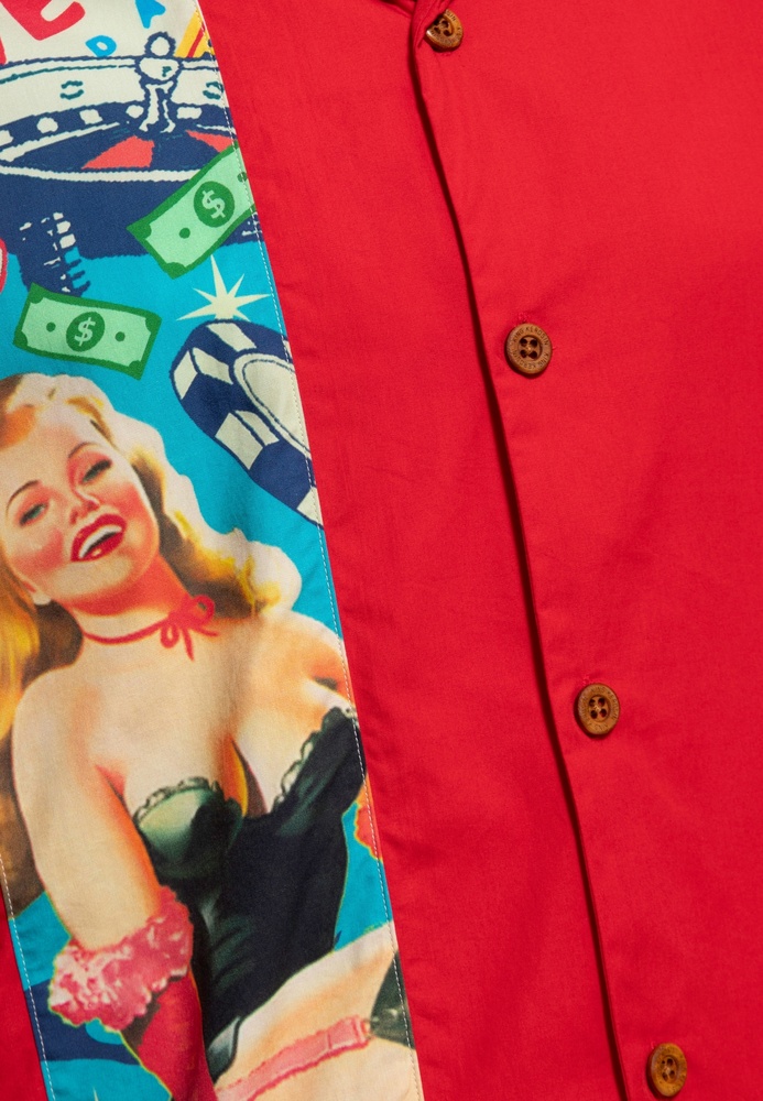 KingKerosinTropicalHawaiianStyleHemdAopKKU35002