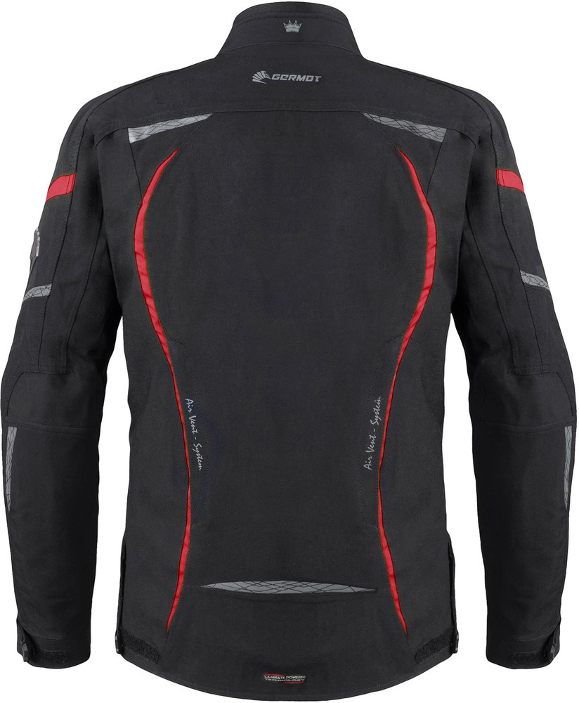 GermotMotorradTextiljackeMotoQueenDamenSchwarzRot