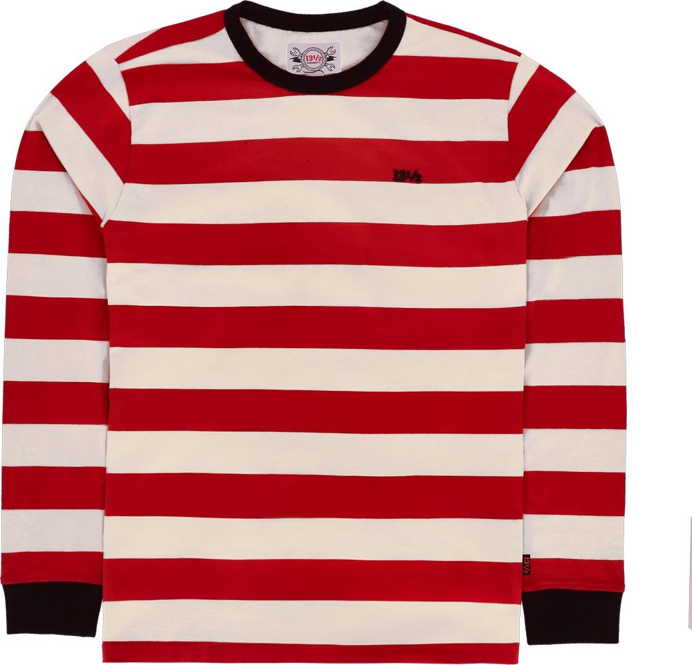 1312TSRLongsleeveDRE0046RedWhite-S