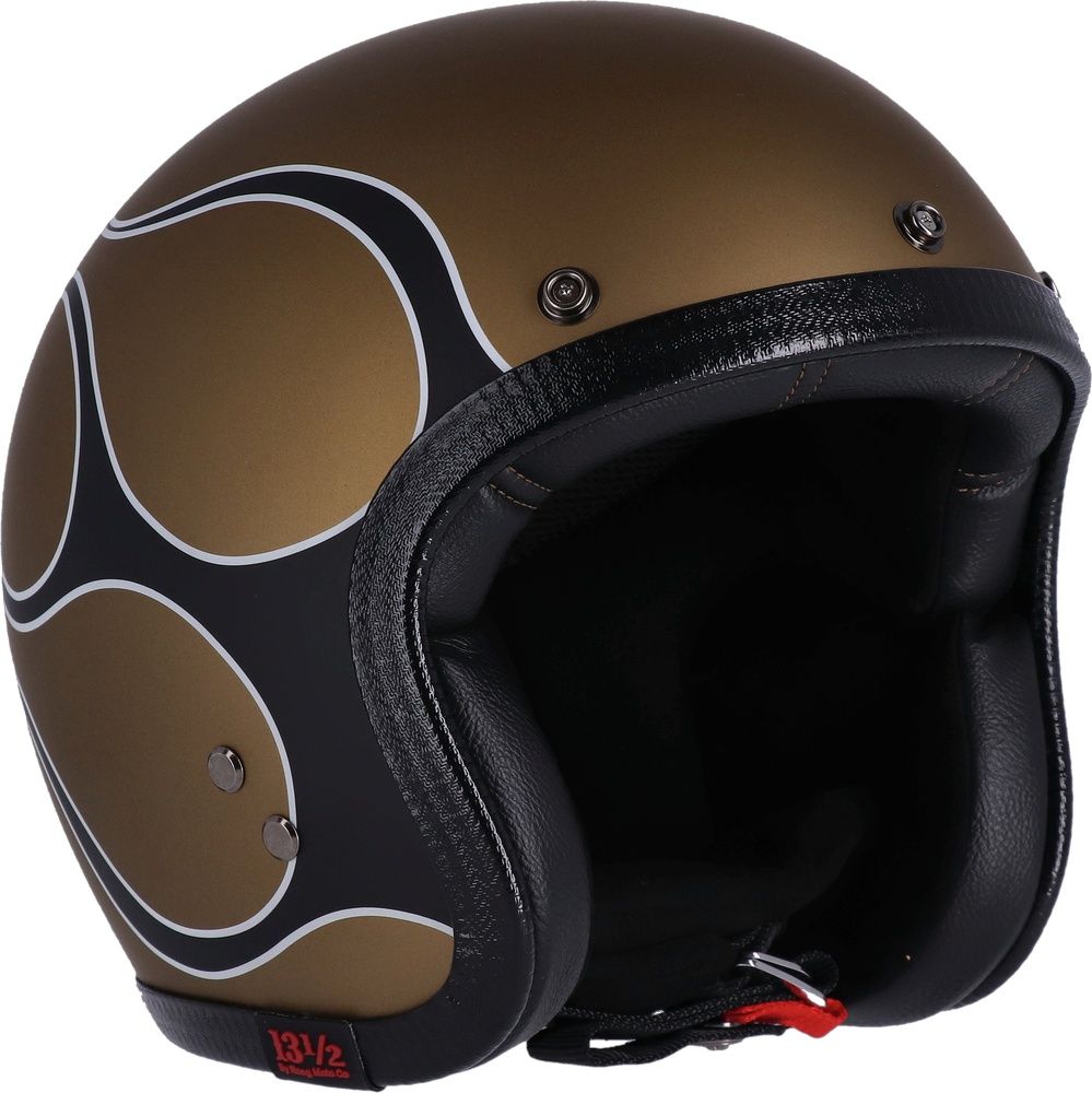 1312MotorradJethelmSkullBucketHelmetDRE0037FlamesMatteGold-XS