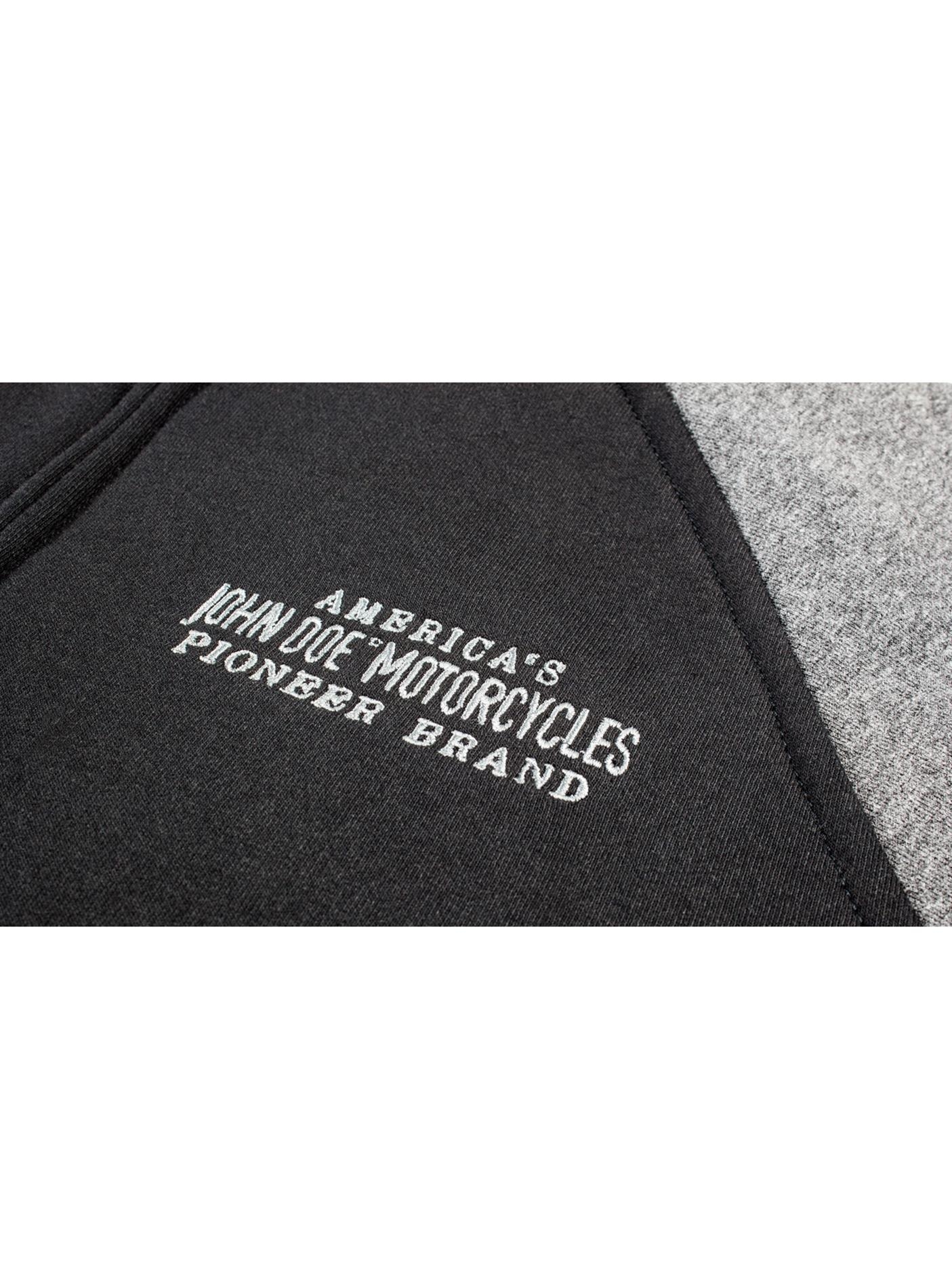 JohnDoeMotorradHoodieBlackGrey-L