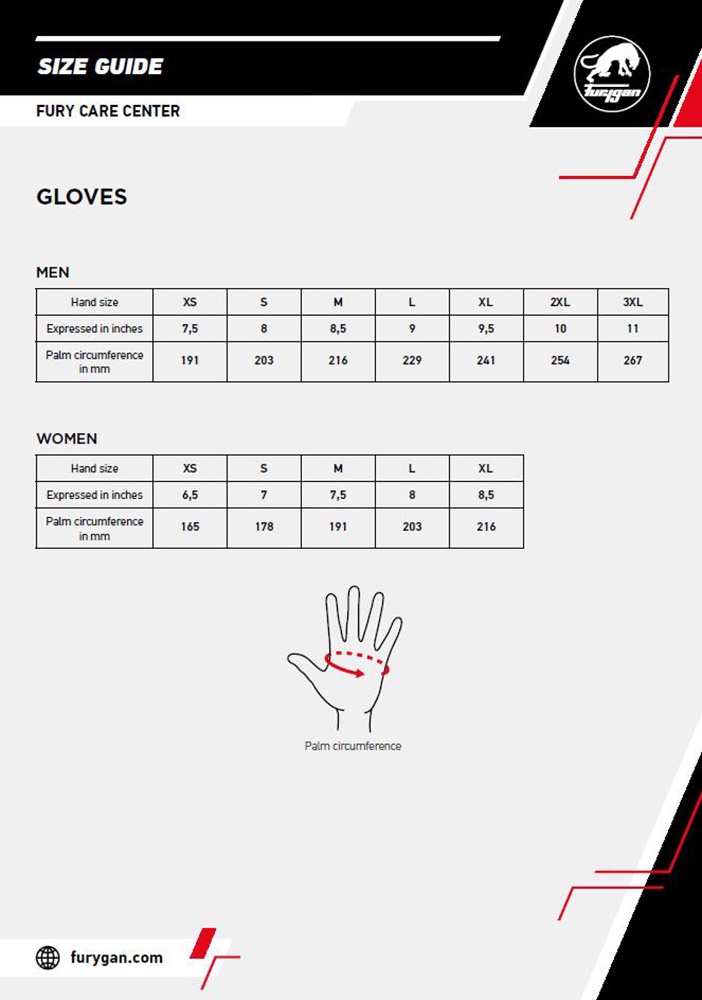 FuryganMotorradHandschuhe4566-148GlovesStyg20X65330