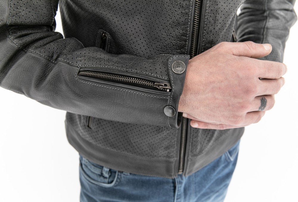 JohnDoeMotorradLederjackeLeatherJacketStormGrey-XXL