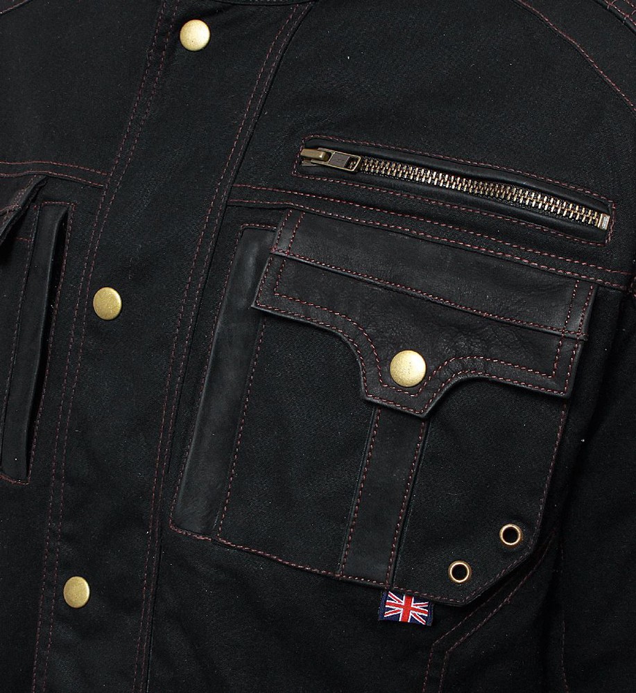 BoresDamenMotorradWachsjackeMonikaSchwarz