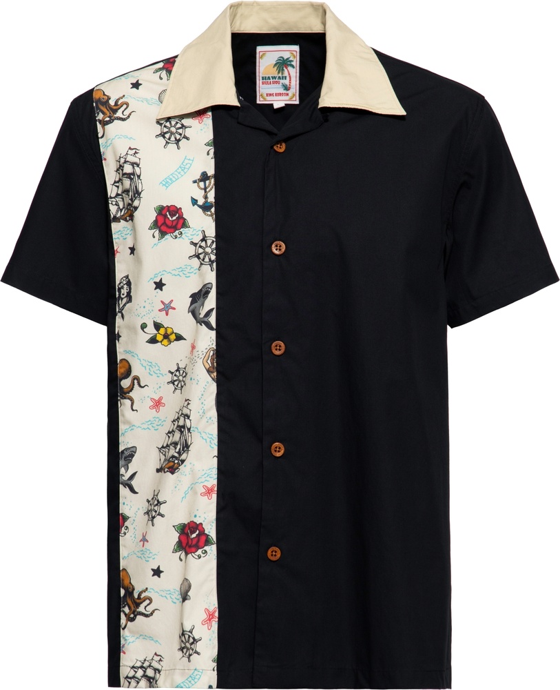 KingKerosinTropicalHawaiianStyleHemdAopKKU35003