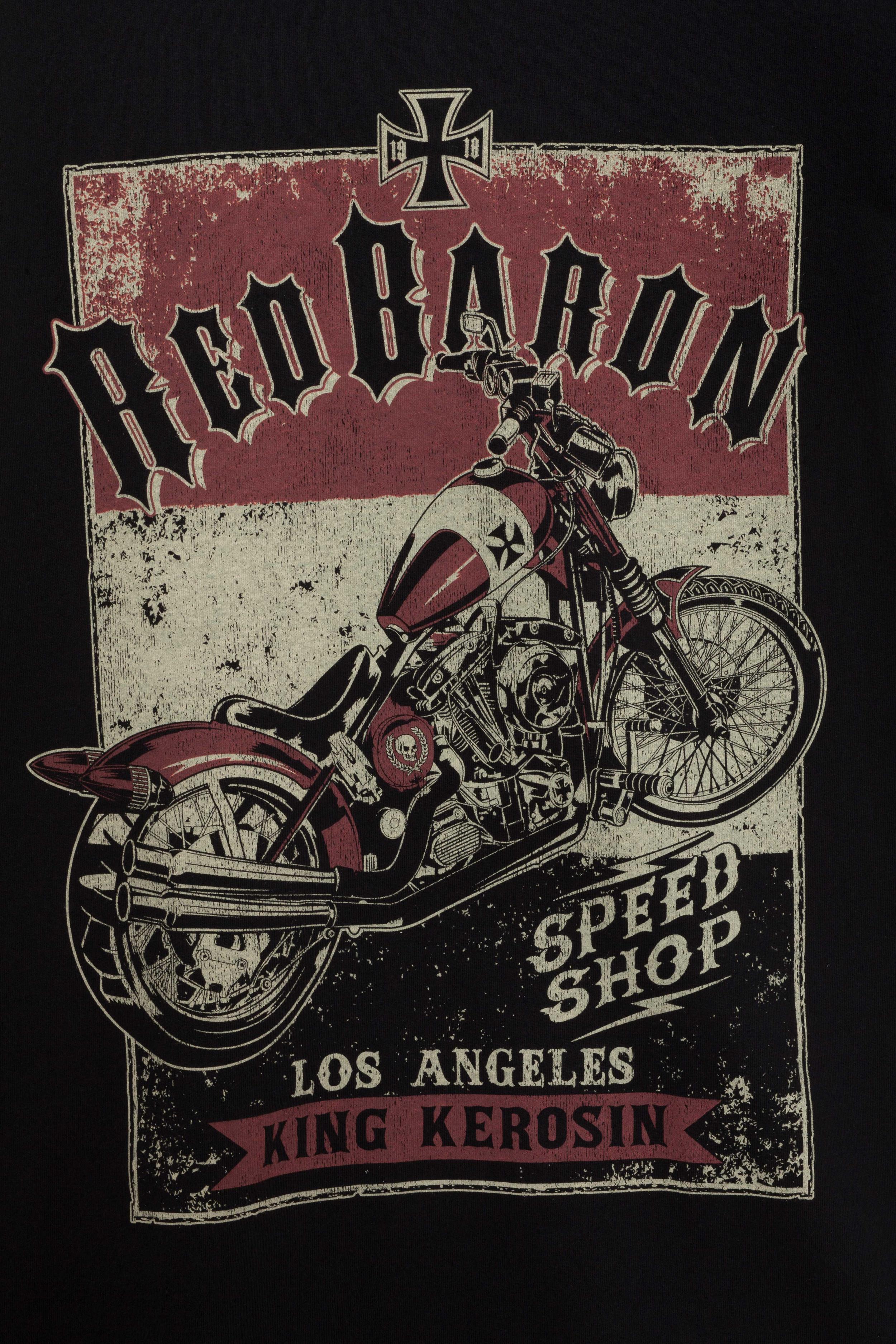 KingKerosinT-ShirtRedBaronSpeedshopBlack