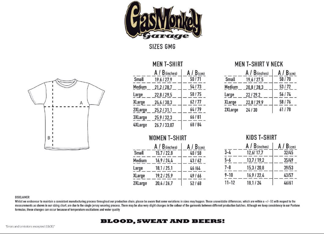 GasMonkeyGarageT-ShirtOGLogoRoyalBlue