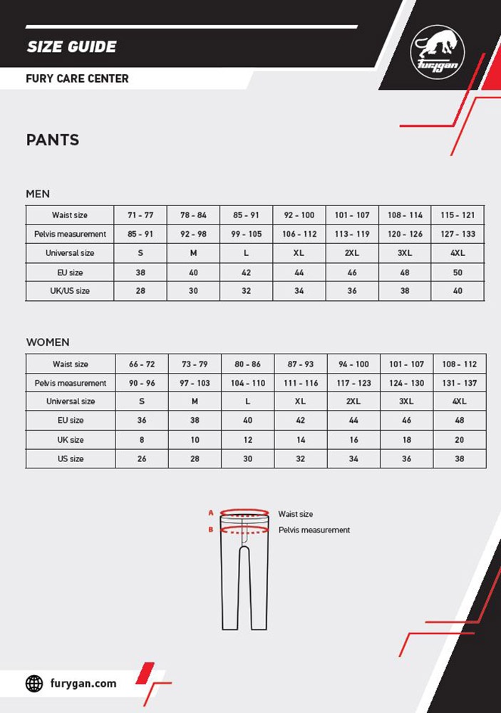 FuryganMotorradHoseD12XAramidStraight65199