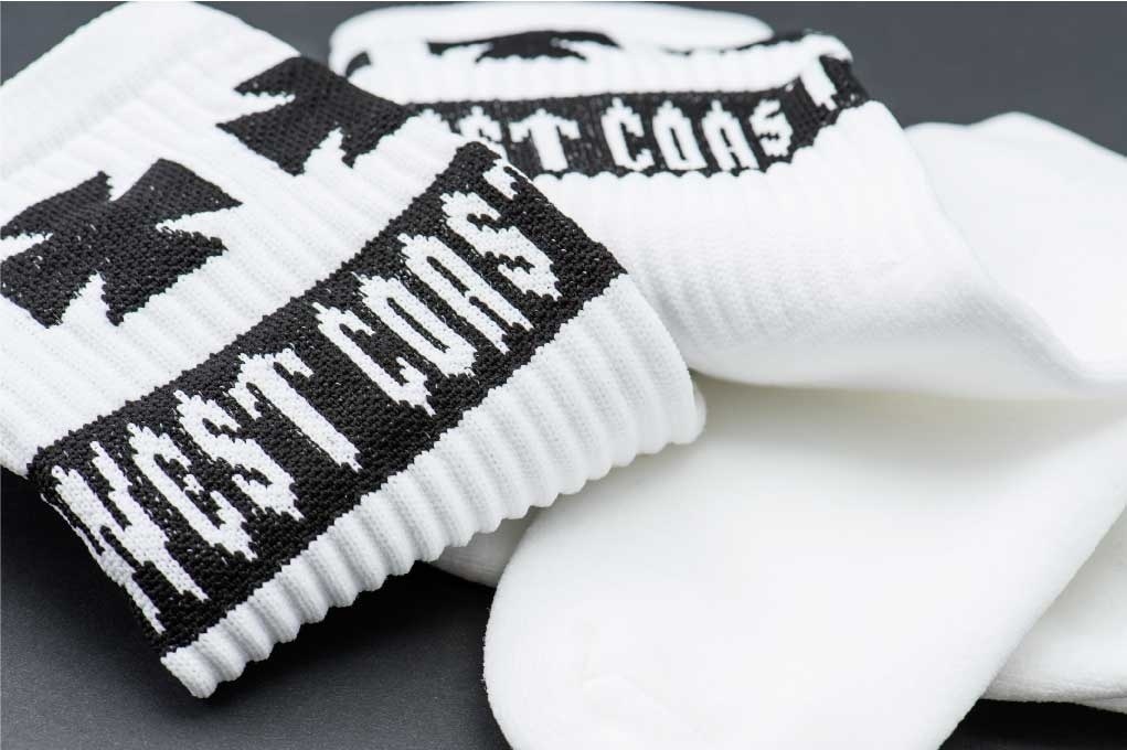 WCCWestCoastChoppersSockenTubeWhite