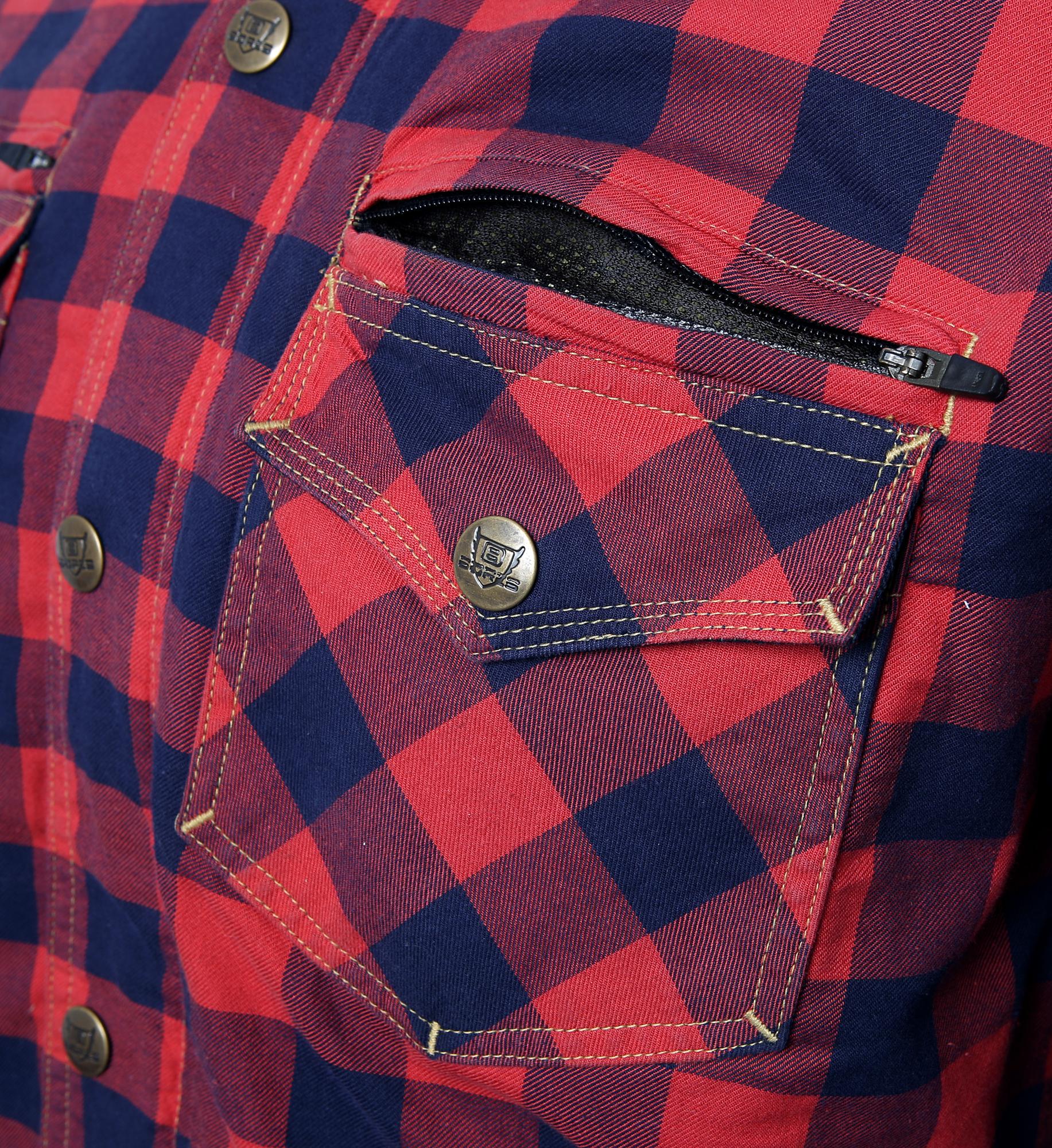BoresLumberjackPremiumJackeHemdinHolzfllerOptikRedBlue-9XL