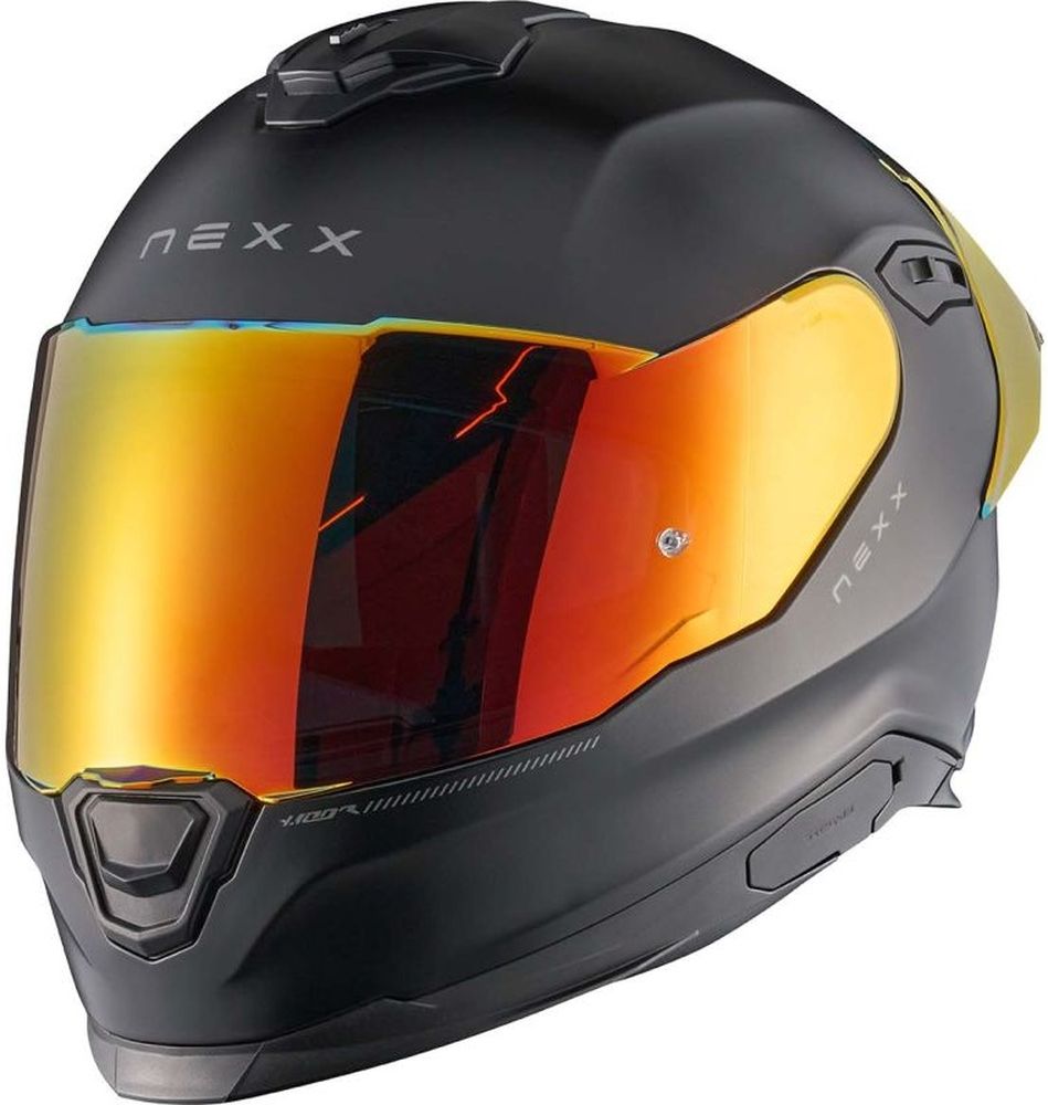 NexxMotorradIntegralhelmHelmetY100RSubsonicMt28924Black-Red-XS