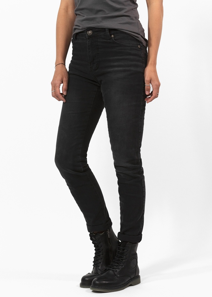 JohnDoeMotorradHosePantsBettyHighJeansBlack-W25-L32-XTM