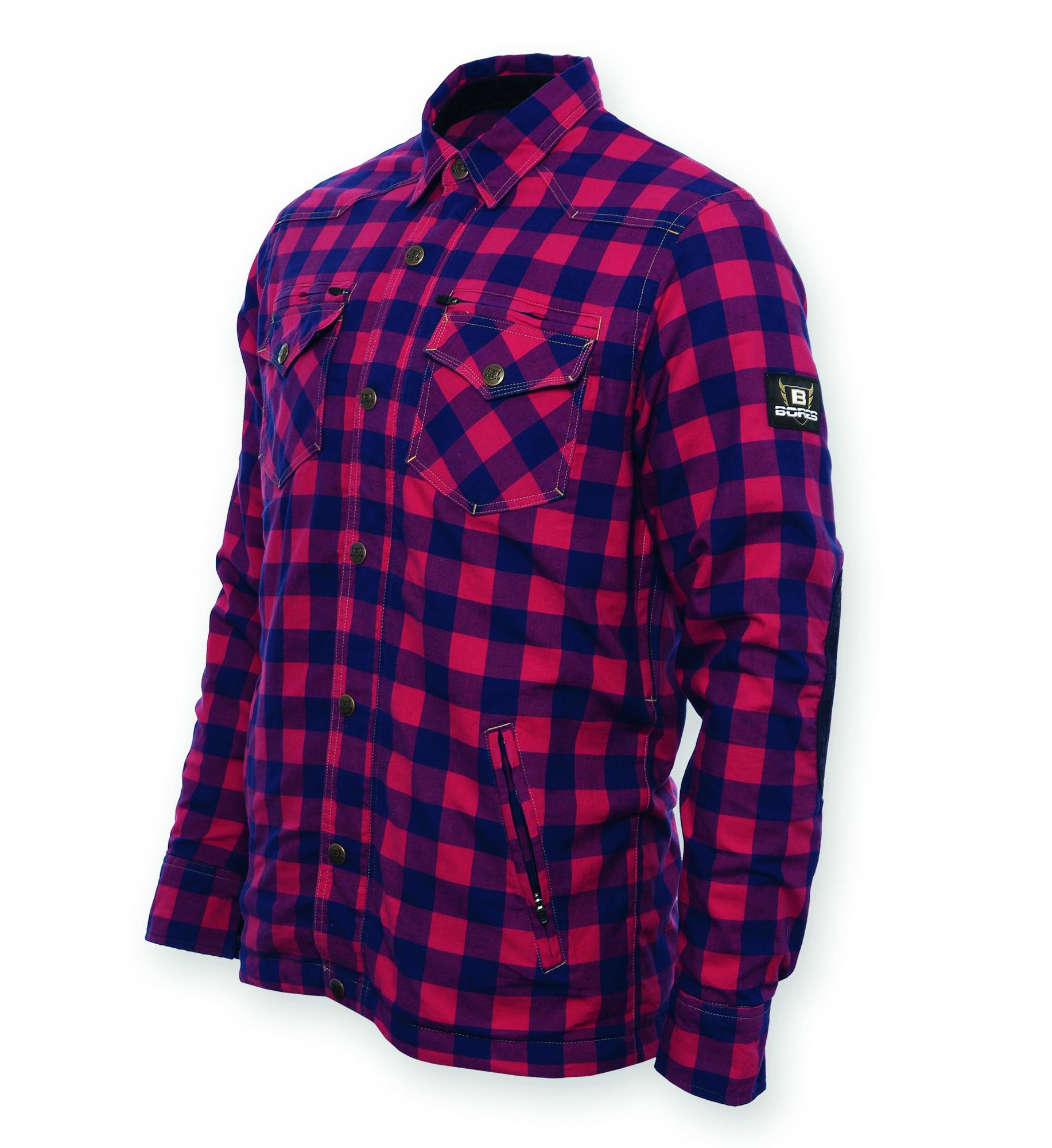 BoresLumberjackPremiumJackeHemdinHolzfllerOptikRedBlue-9XL